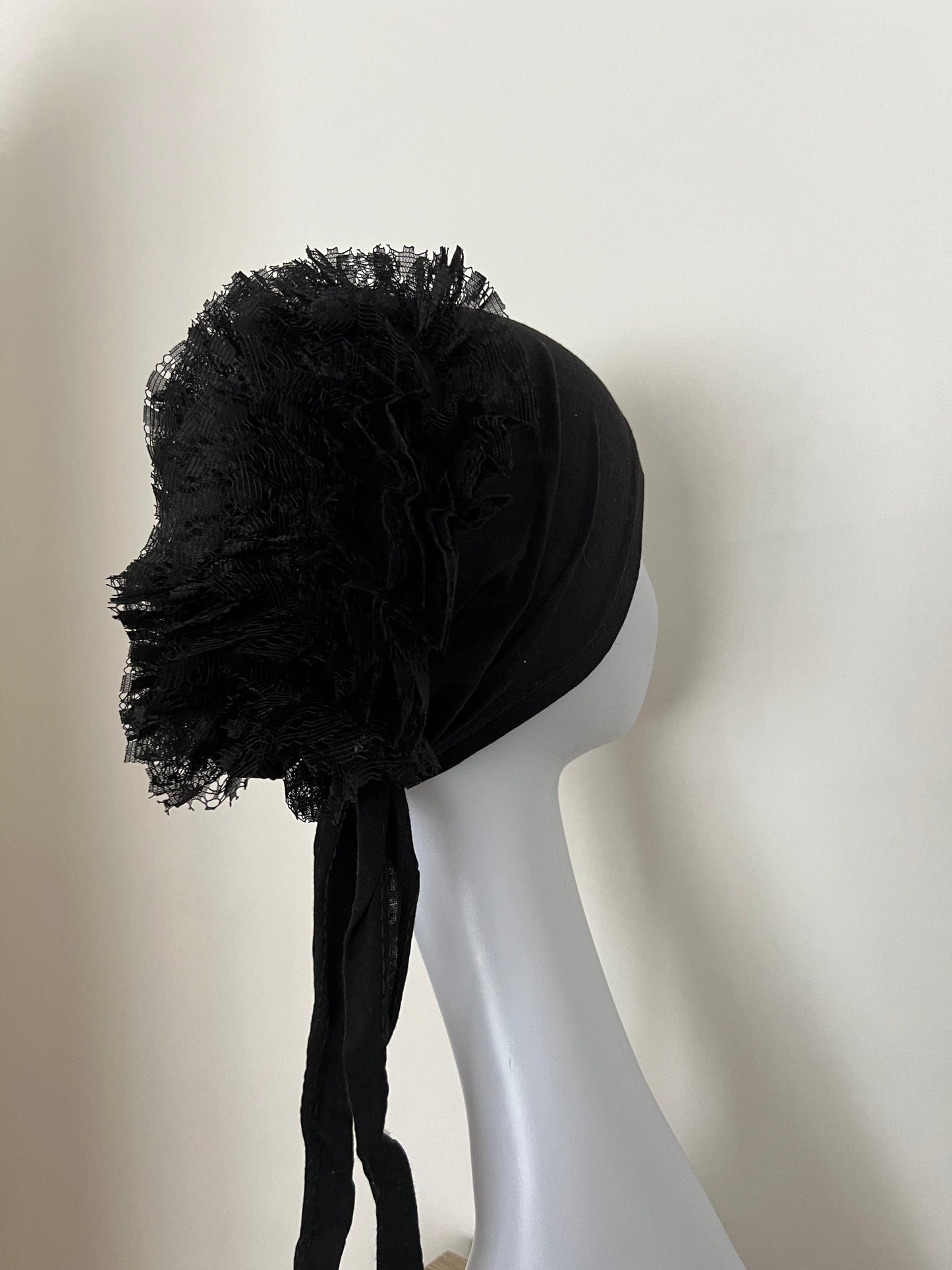 Bonnet Untermütze Schwarz