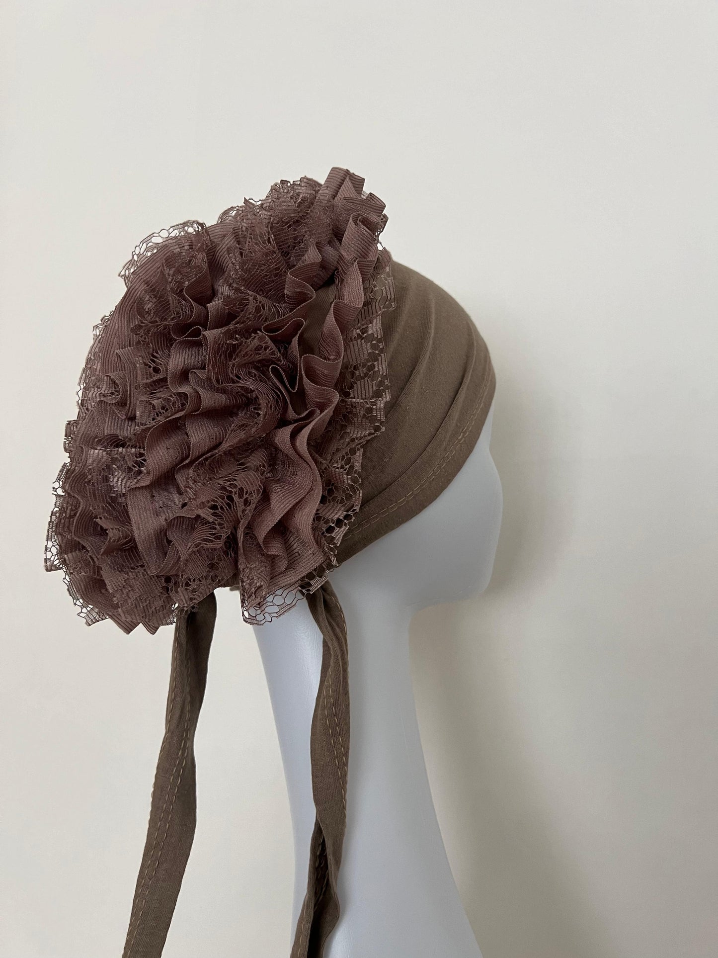 Bonnet Untermütze Braun