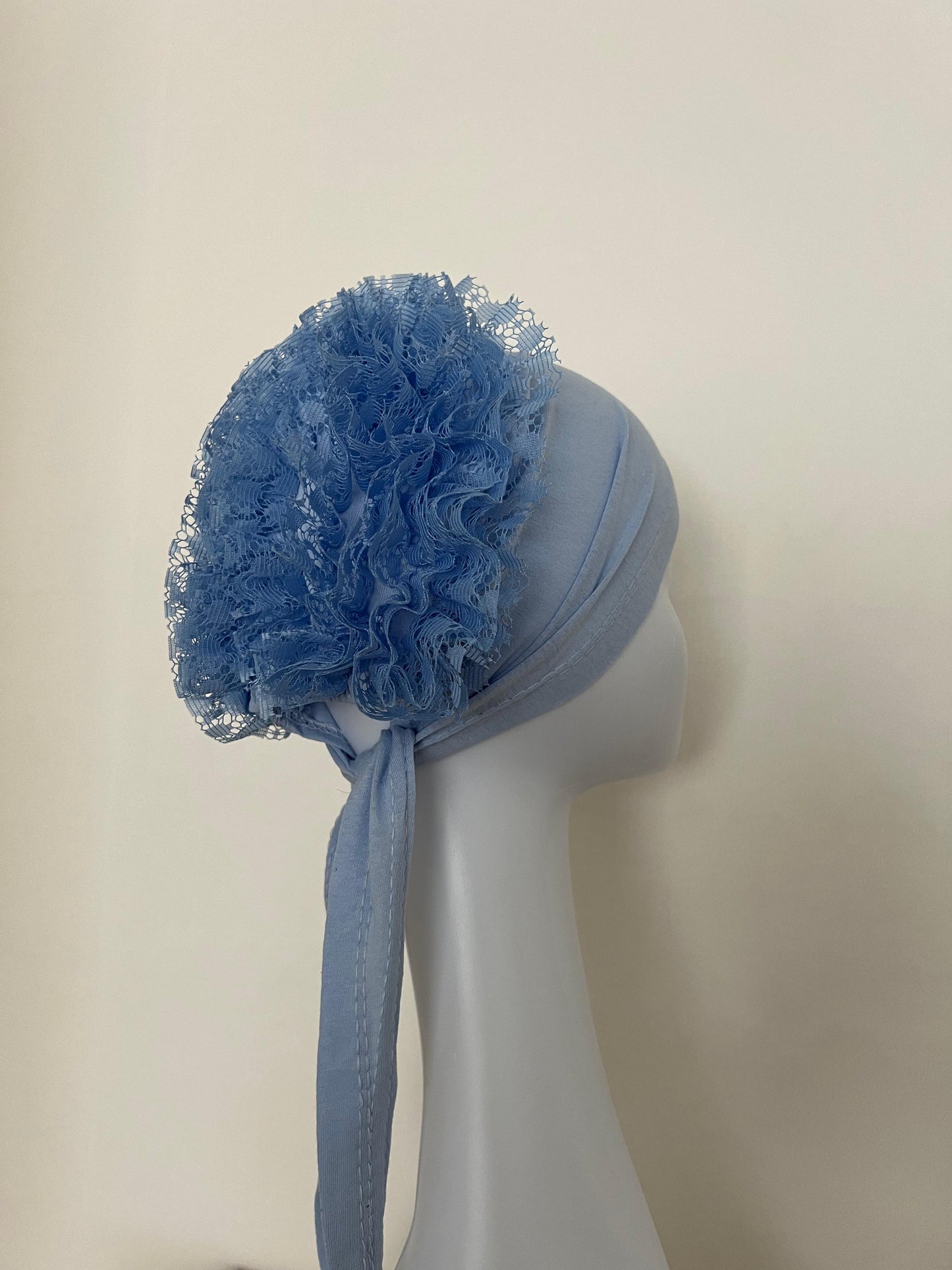 Bonnet mit Jersey Hijab Set Baby Blau