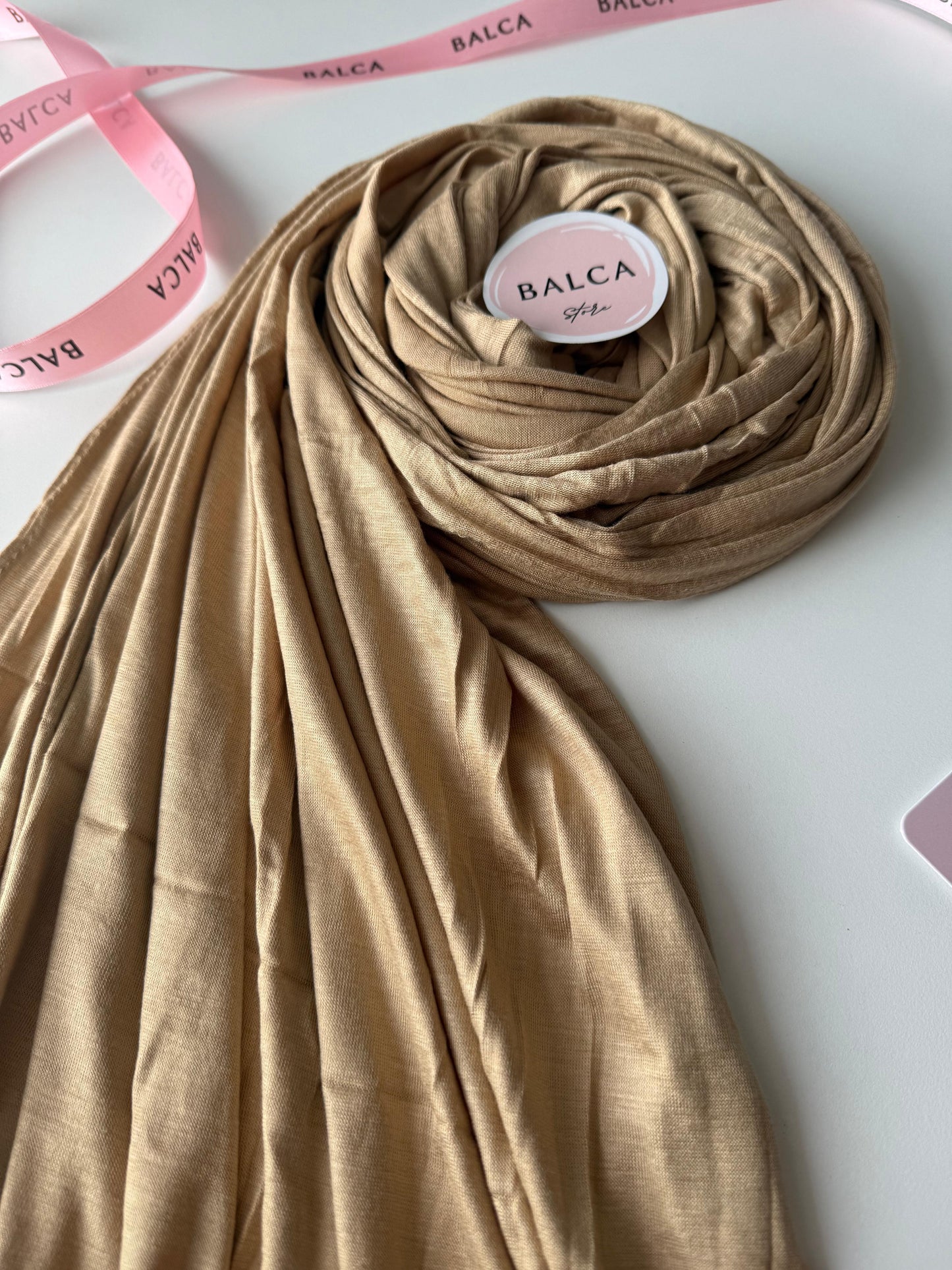 Luxus Bambu Jersey Hijab Gold