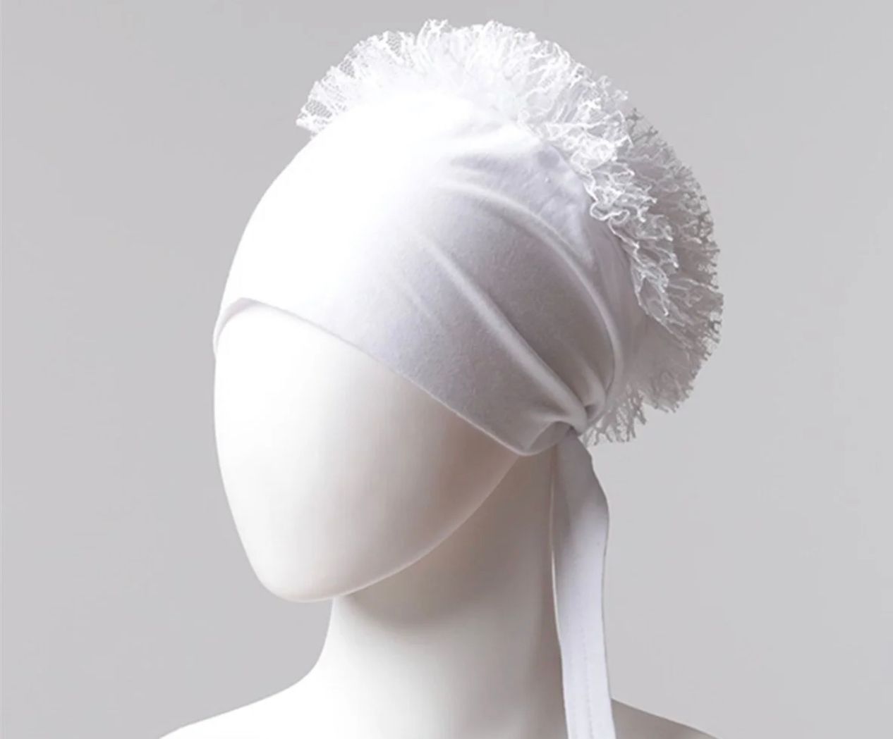 Bonnet Untermütze Weiß