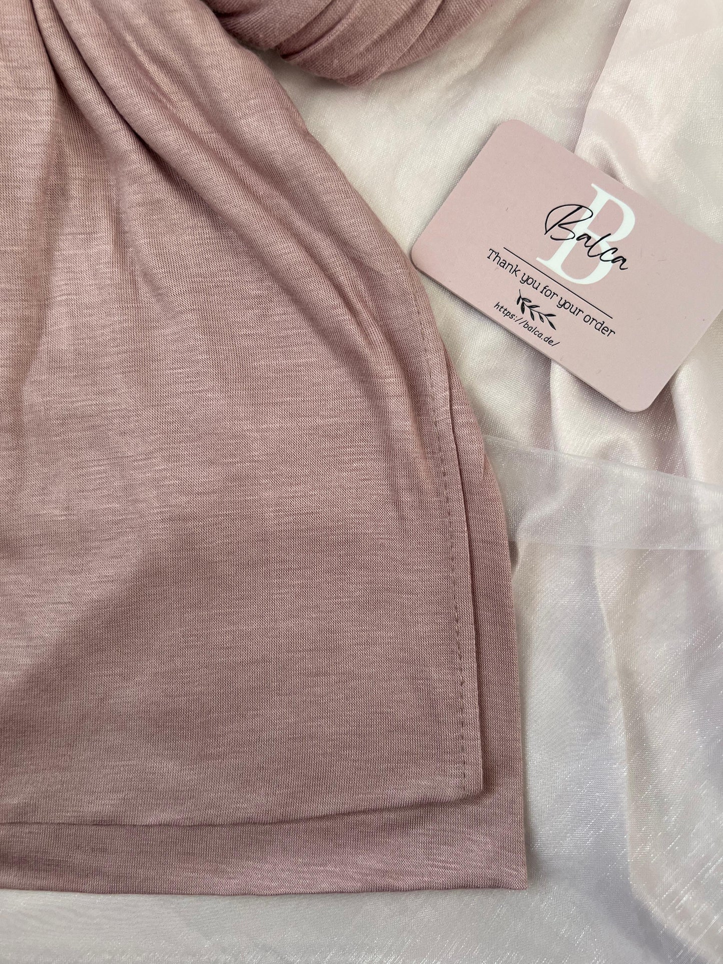 Luxus Bambu Jersey Hijab Rosa